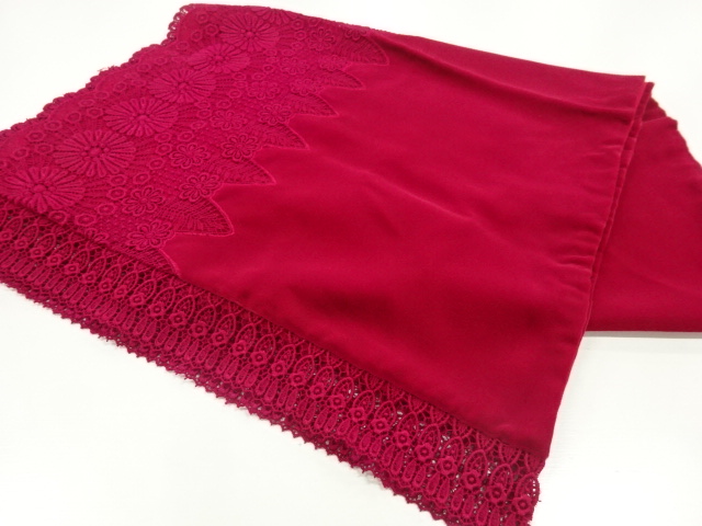 ビロードレース花模様ショール